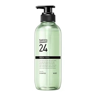 サクセス24　フレッシュフィールシャンプー 本体 400ml 販売名：サクセス24シャンプー FF ●頭皮をスキンケア ●皮脂もワックスもするっとオフ ●フルーツ酸※配合（保湿）※リンゴ酸 ●髪さらっと仕上がる ・髪と頭皮と同じ弱酸性　・ノンシリコーン処方 ・パール剤・合成着色料フリー　・爽やかなグリーンシトラスの香り